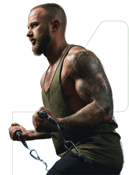 Homem treinando